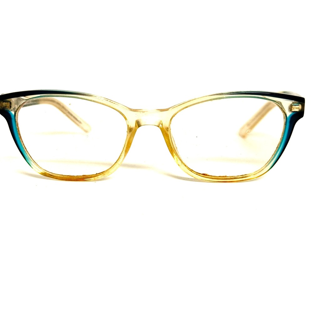 Cinzia Europa CIN-5064 C3 Teal Clear Cat Eye‎ Eyeglass Frames 52-17-140